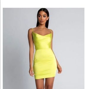 JayBela Yellow Misbehave Mini Dress